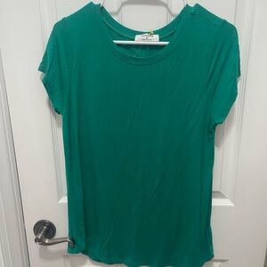 Zenana Outfitters Teal Short Sleeve Top